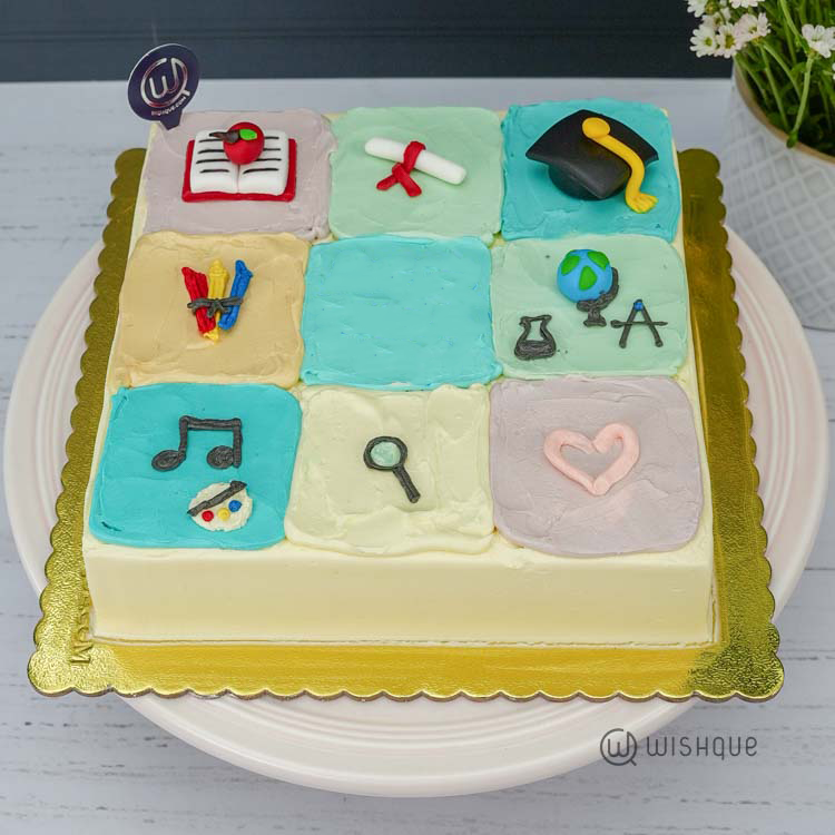 The Grid Of Goals Ribbon Cake