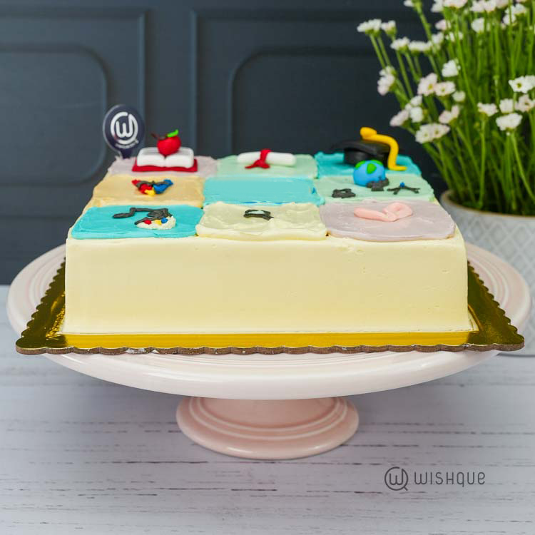 The Grid Of Goals Ribbon Cake