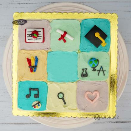 The Grid Of Goals Ribbon Cake