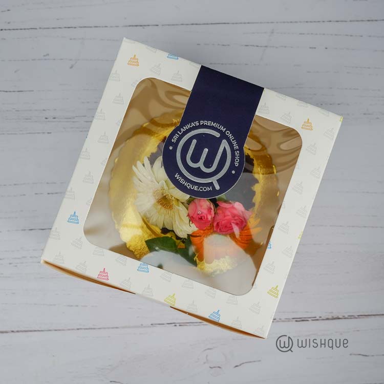 Yellow Bloom Chocolate Pot Cake