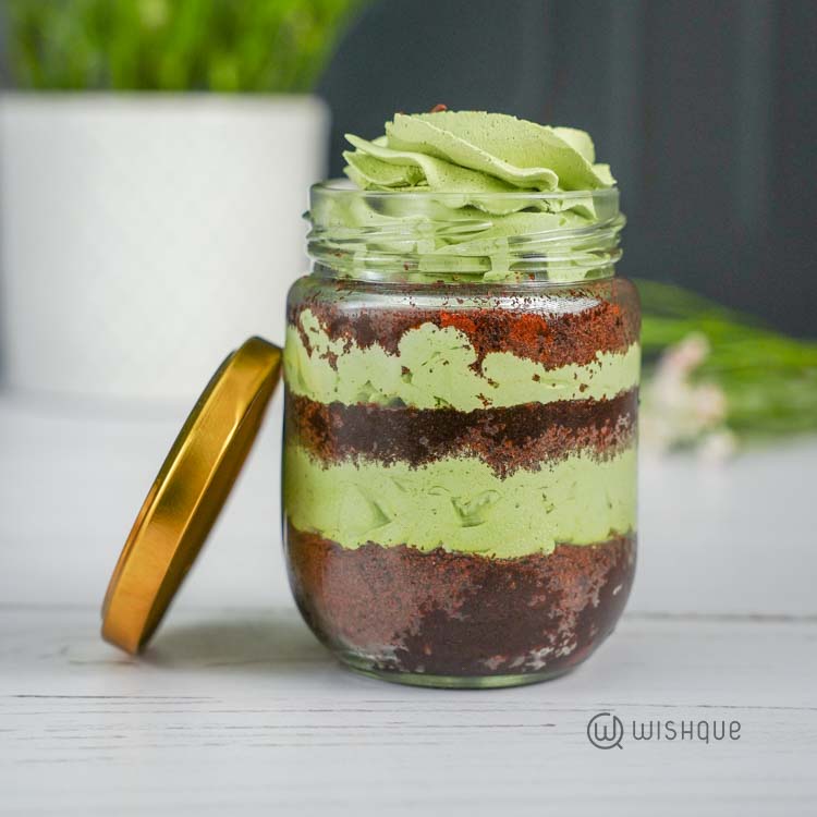 Matcha Cake Jar