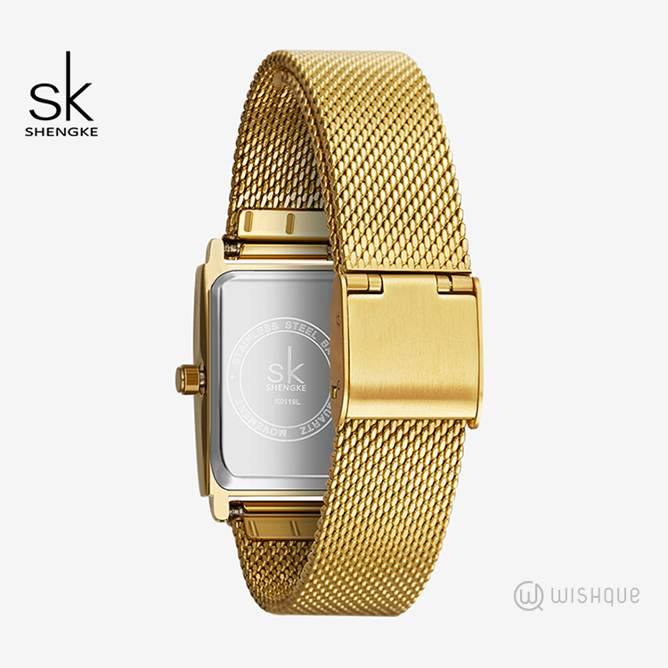 SK Gold Slim Watch For Women - K0119L02