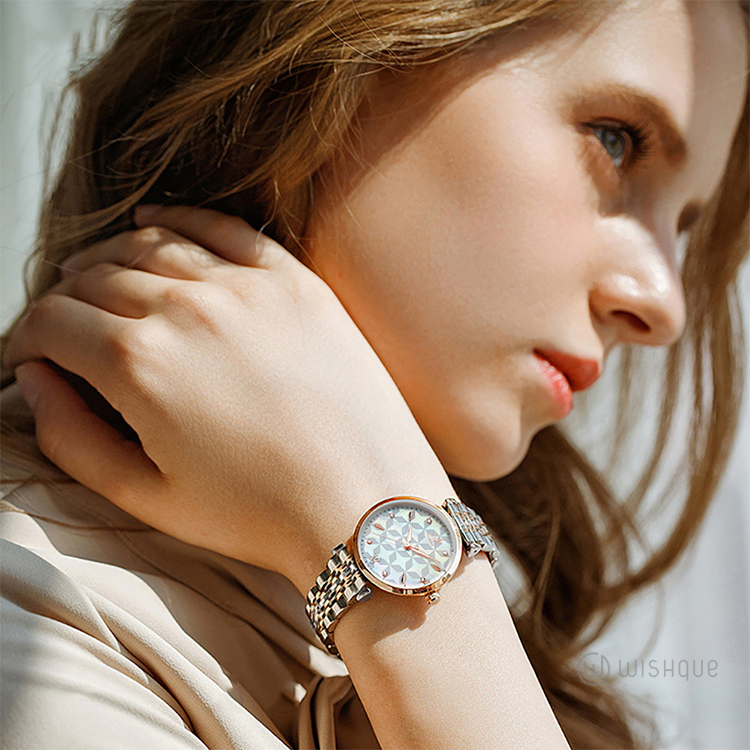 SK Bracelet Women Watch Silver Classical Wristwatch K0136L01