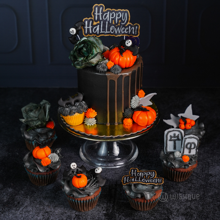 Happy Halloween Nightfall Chocolate Cake