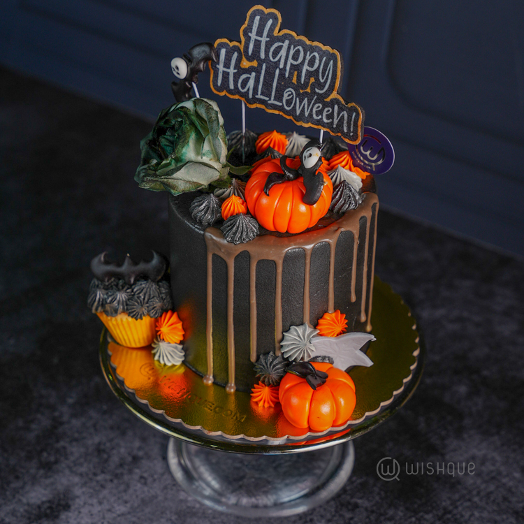 Happy Halloween Nightfall Chocolate Cake