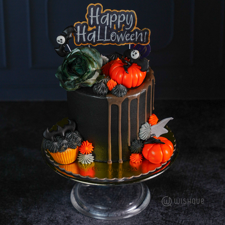 Happy Halloween Nightfall Chocolate Cake