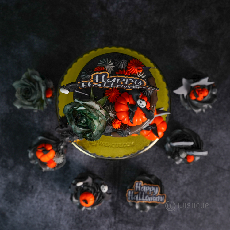 Happy Halloween Nightfall Chocolate Cake