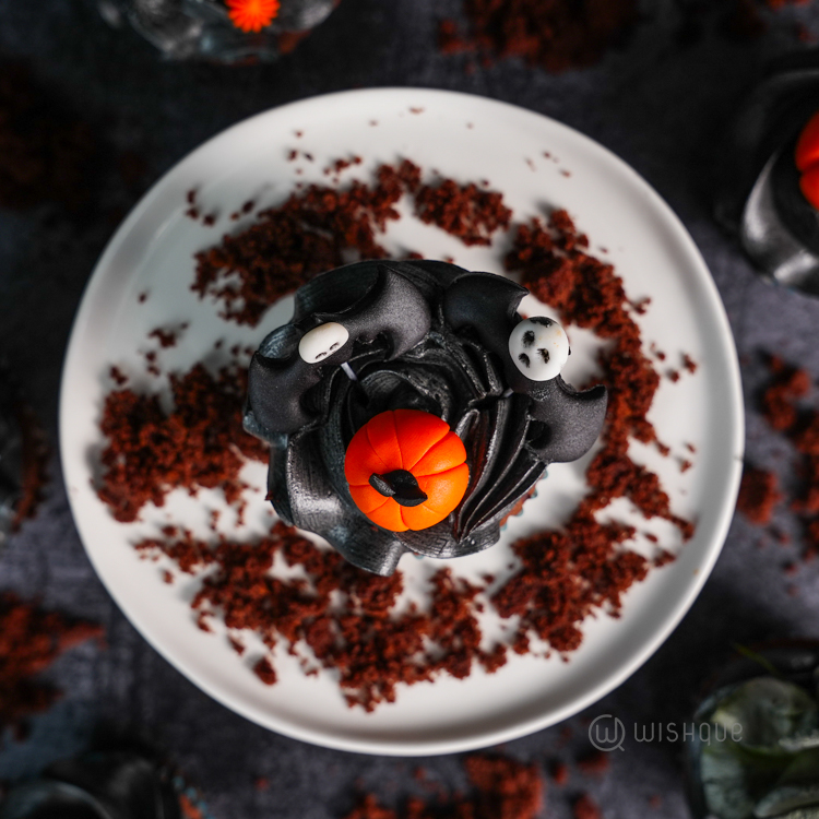 Happy Halloween Midnight Chocolate Cupcake Box of 6