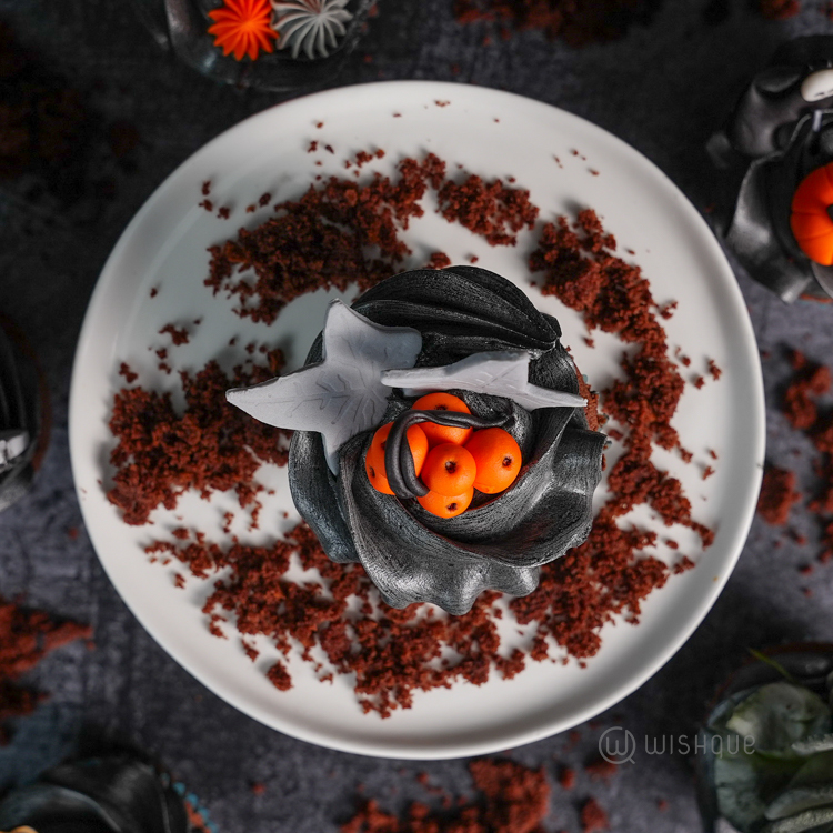 Happy Halloween Midnight Chocolate Cupcake Box of 6