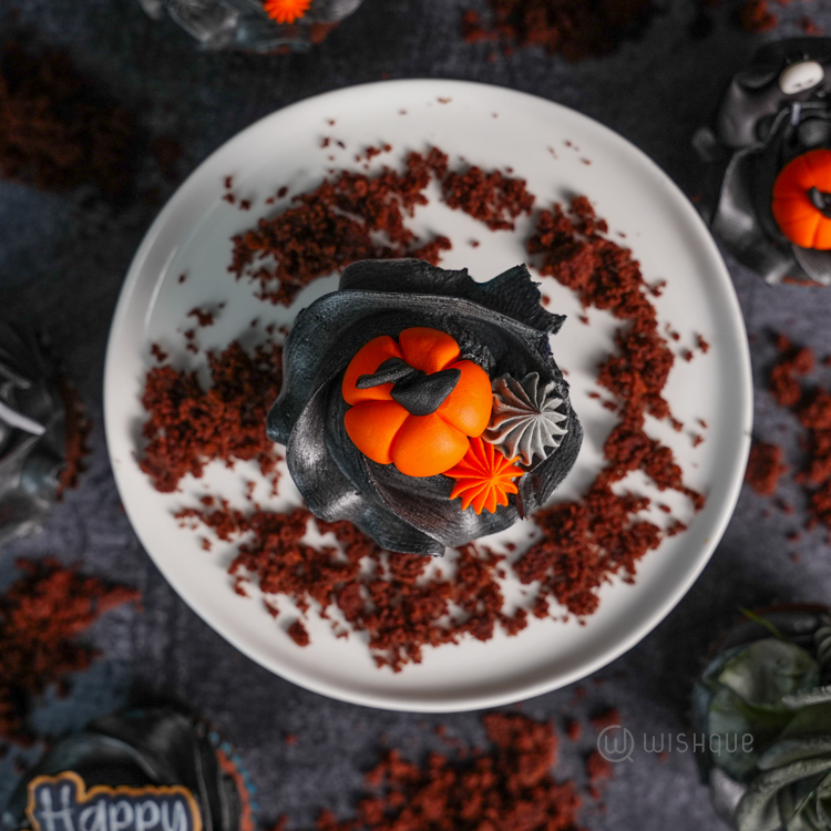Happy Halloween Midnight Chocolate Cupcake Box of 6