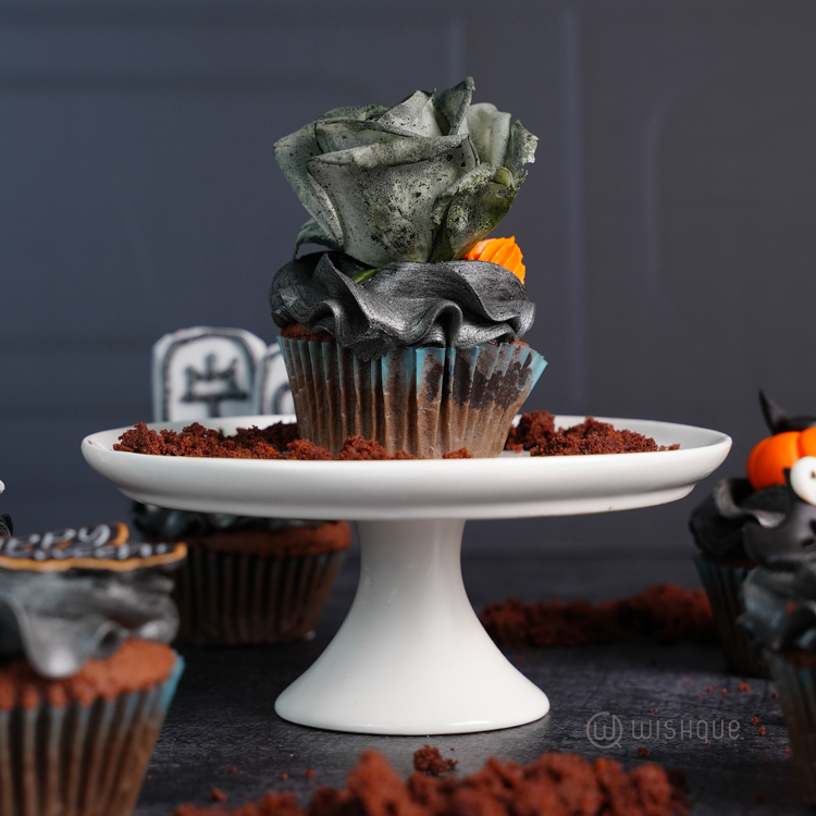 Happy Halloween Midnight Chocolate Cupcake Box of 6