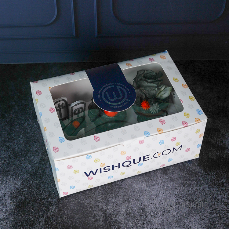 Happy Halloween Midnight Chocolate Cupcake Box of 6
