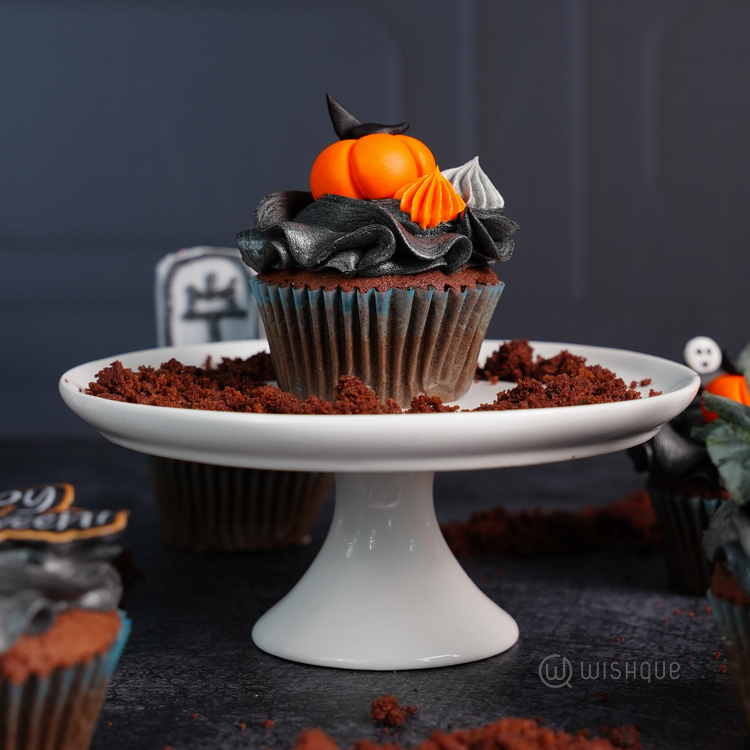 Happy Halloween Midnight Chocolate Cupcake Box of 6
