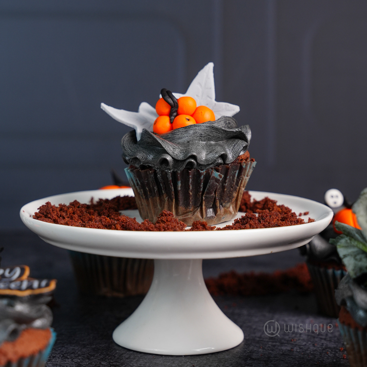 Happy Halloween Midnight Chocolate Cupcake Box of 6