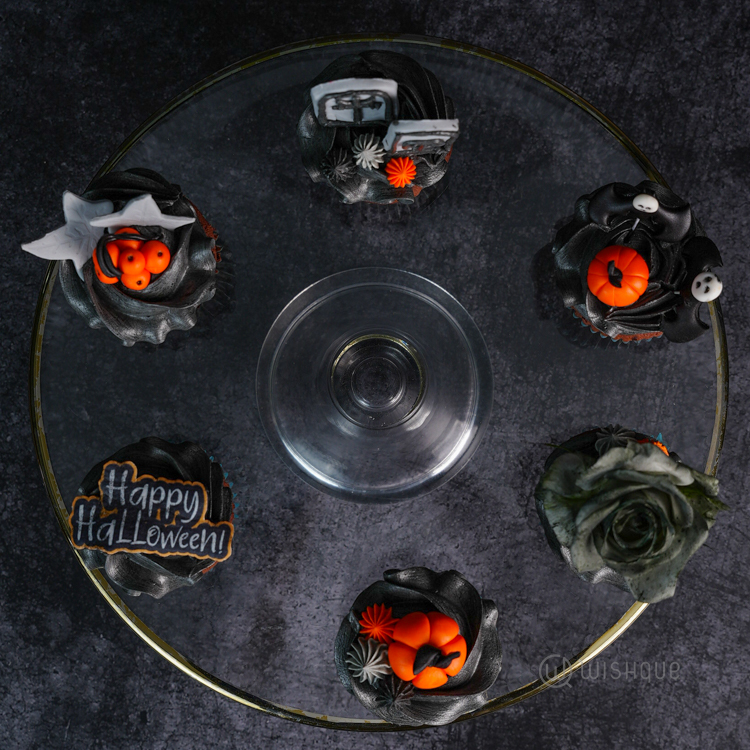 Happy Halloween Midnight Chocolate Cupcake Box of 6