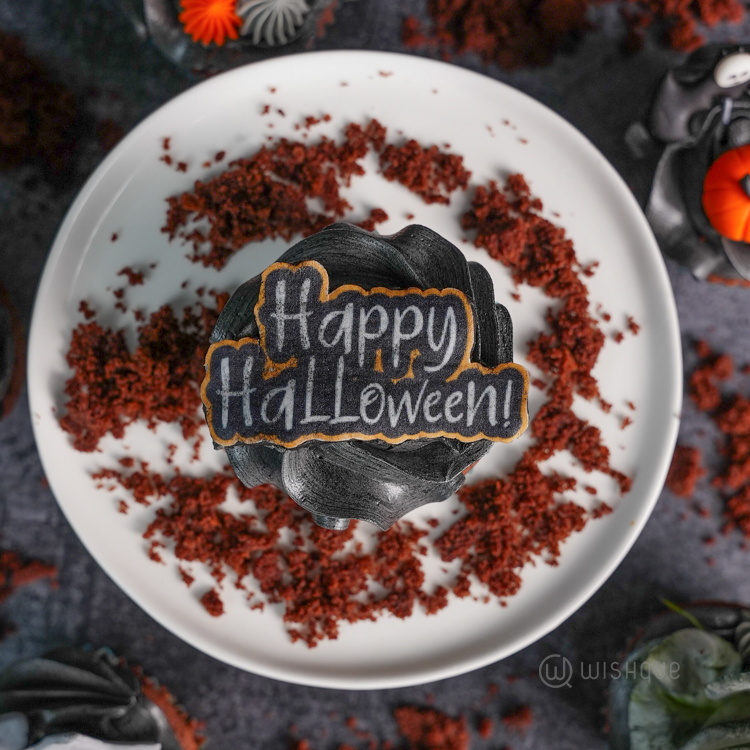 Happy Halloween Midnight Chocolate Cupcake Box of 6