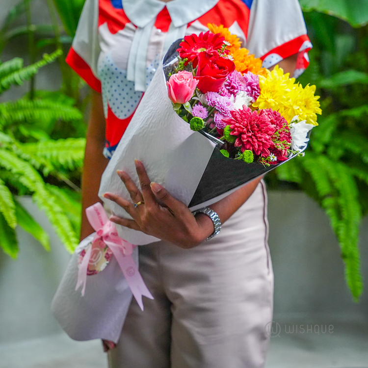 Saffron Sunset Fresh Flower Bouquet