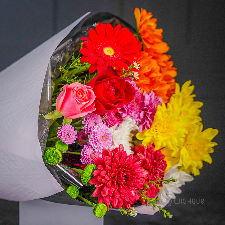 Saffron Sunset Fresh Flower Bouquet