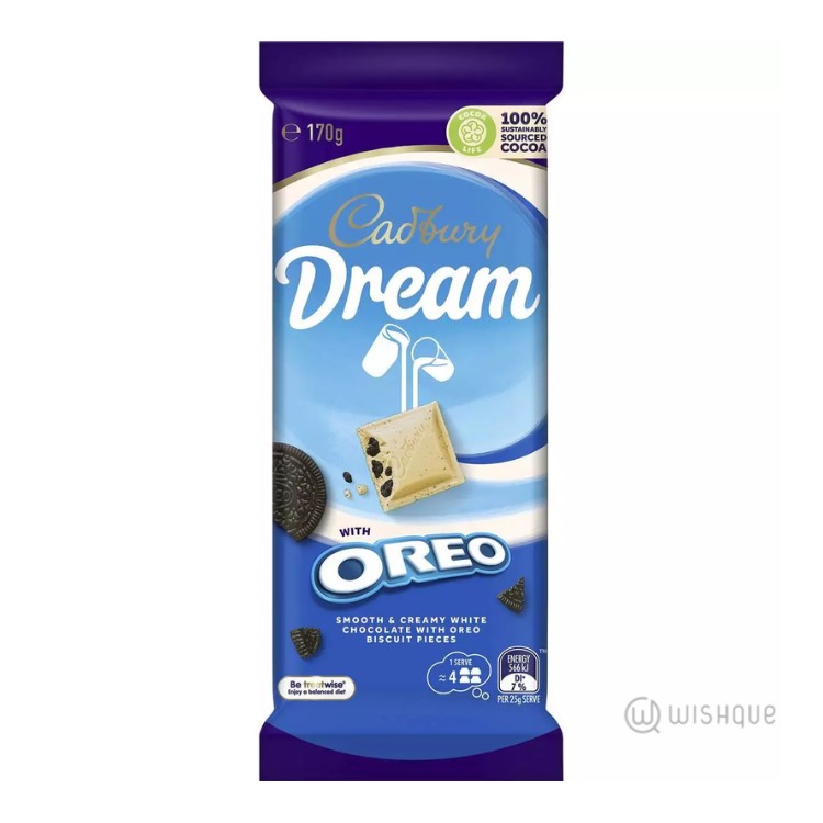 Cadbury Dream With Oreo White Chocolate Block 170g