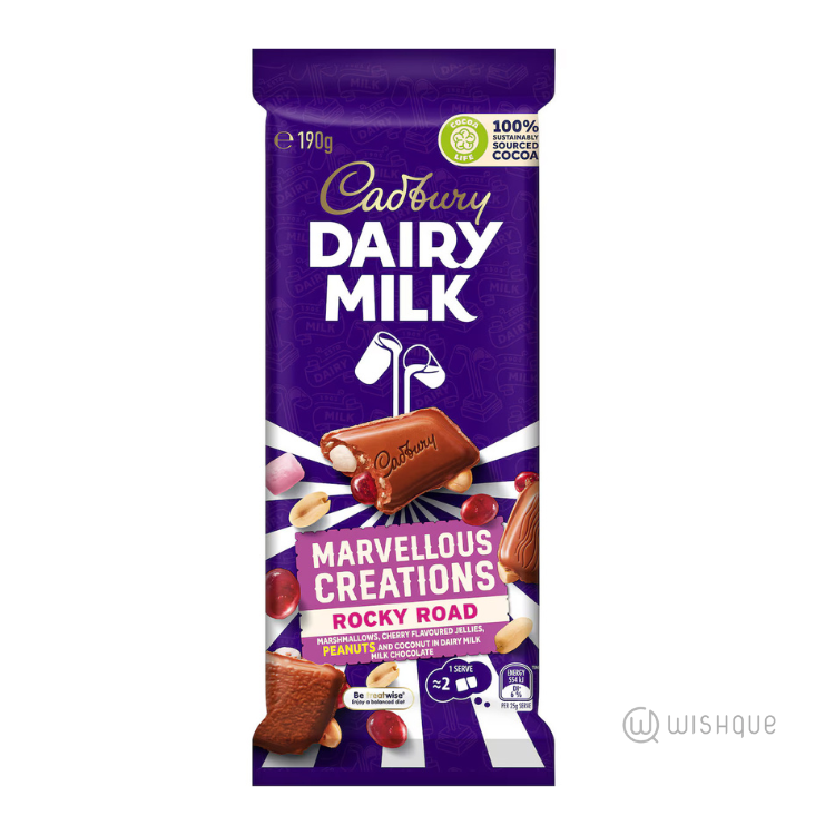 Cadbury Dairy Milk Marvellous Creation Rocky Road Chocolate Block 190g