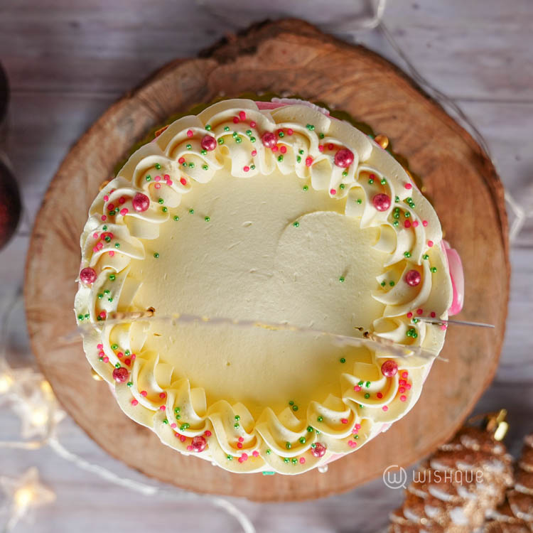 Red Velvet & Ribbon Candy Cake