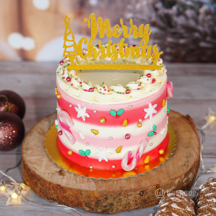 Red Velvet & Ribbon Candy Cake