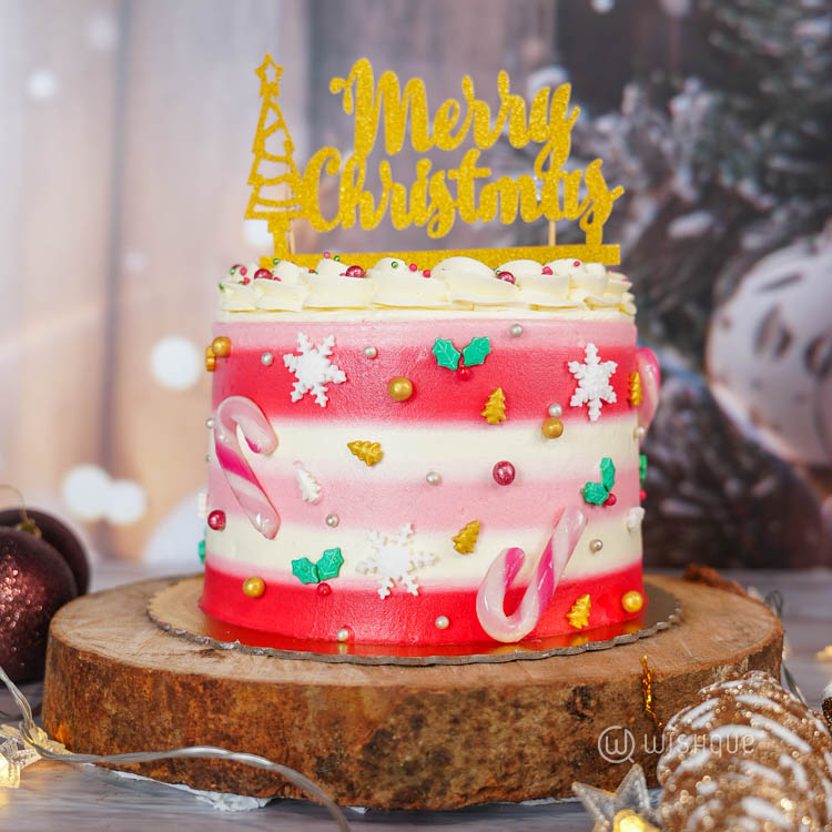 Red Velvet & Ribbon Candy Cake