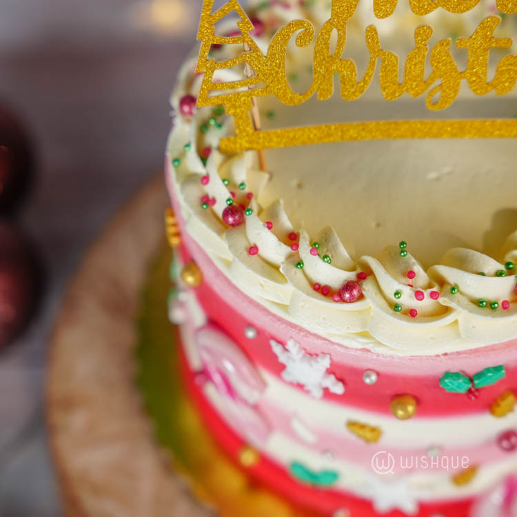 Red Velvet & Ribbon Candy Cake