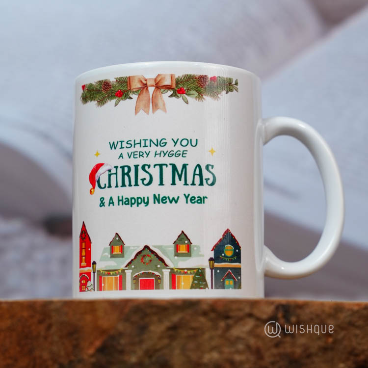 Wishing You A Very Hygge Christmas & Happy New Year Printed Mug