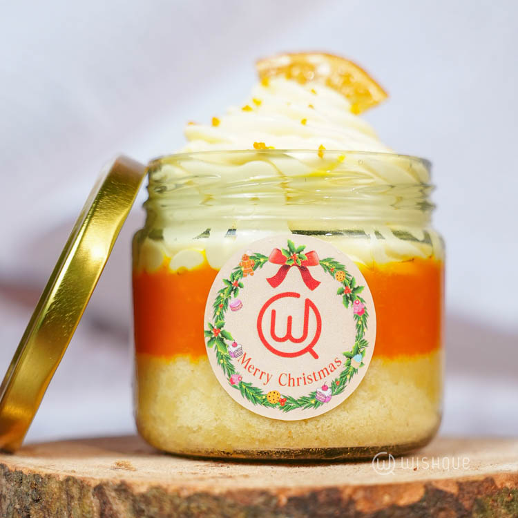 Mandarin Orange White Moouse Cake Jar