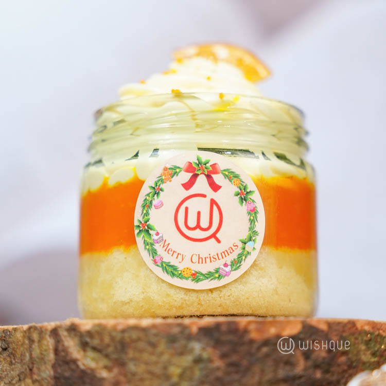 Mandarin Orange White Moouse Cake Jar