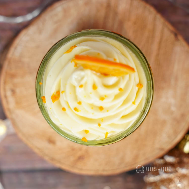 Mandarin Orange White Moouse Cake Jar