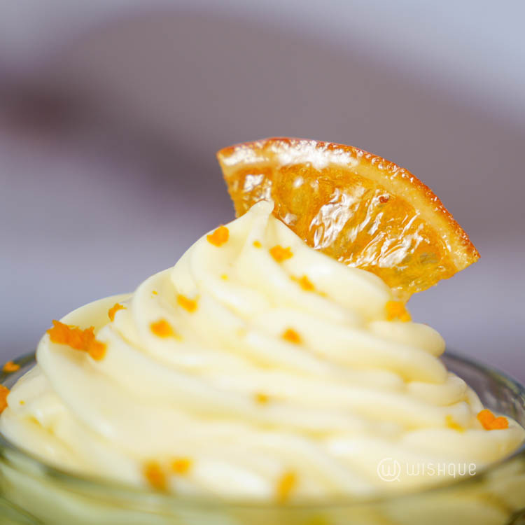Mandarin Orange White Moouse Cake Jar