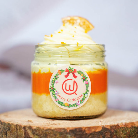 Mandarin Orange White Moouse Cake Jar