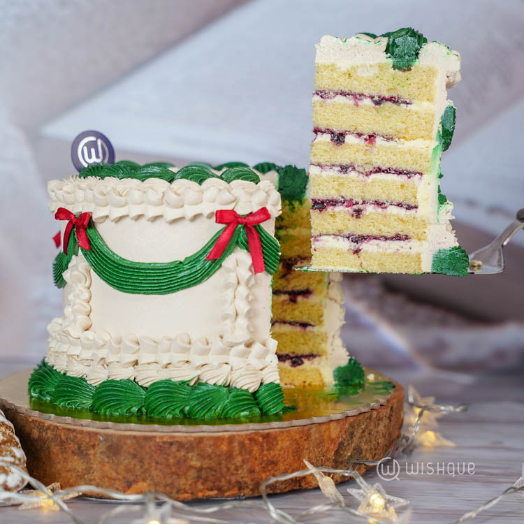 Blueberry White Chocolate Festive Cake