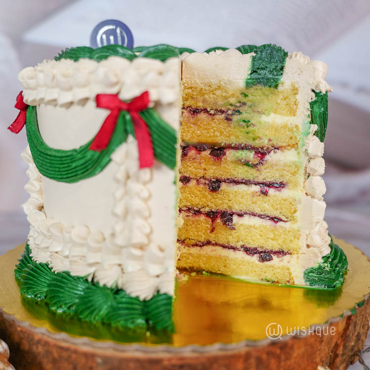 Blueberry White Chocolate Festive Cake