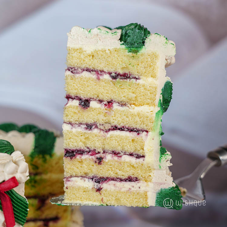 Blueberry White Chocolate Festive Cake