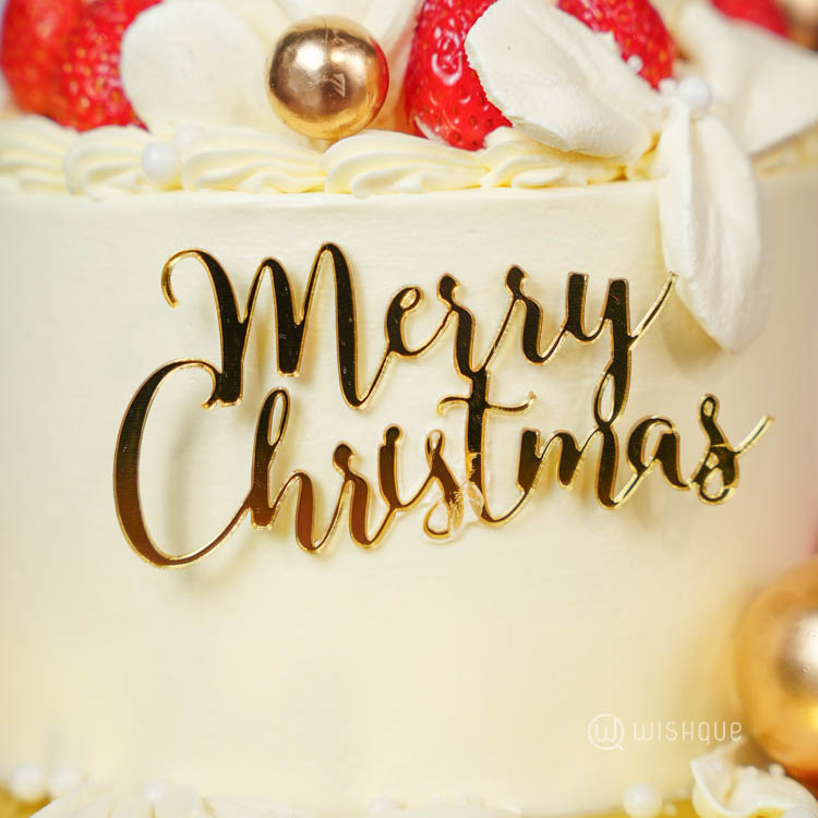 Cocoa Berry Snow Coated Xmas Tower Cake