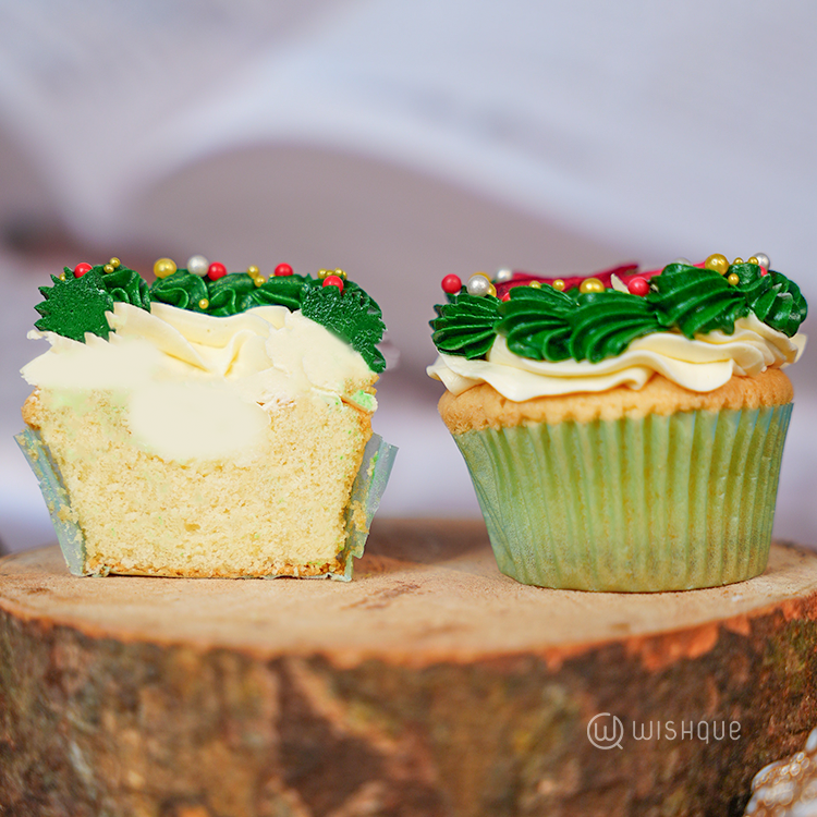 Christmas Winter Botanical Cupcake Box of 06