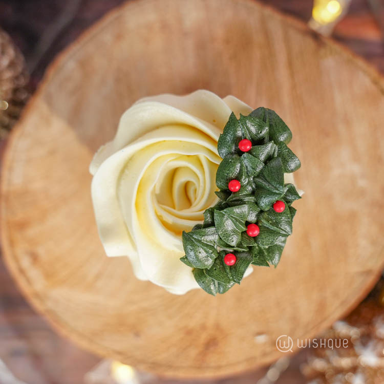 Christmas Winter Botanical Cupcake Box of 12