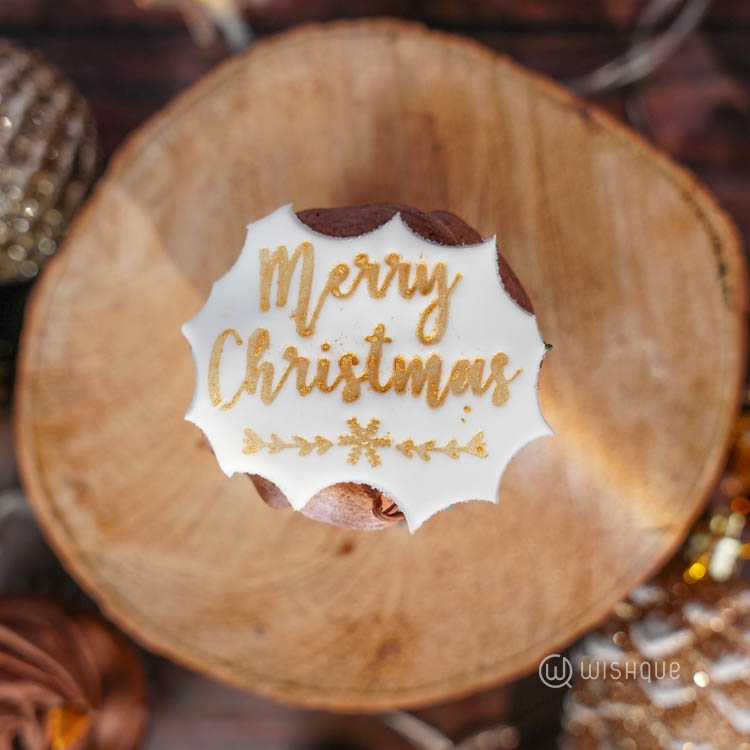 Christmas Winter Botanical Cupcake Box of 12