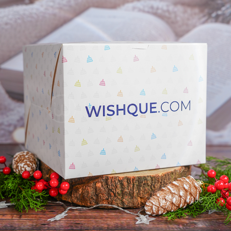 Twinkling Stars Gingerbread Forest Christmas Ribbon Cake