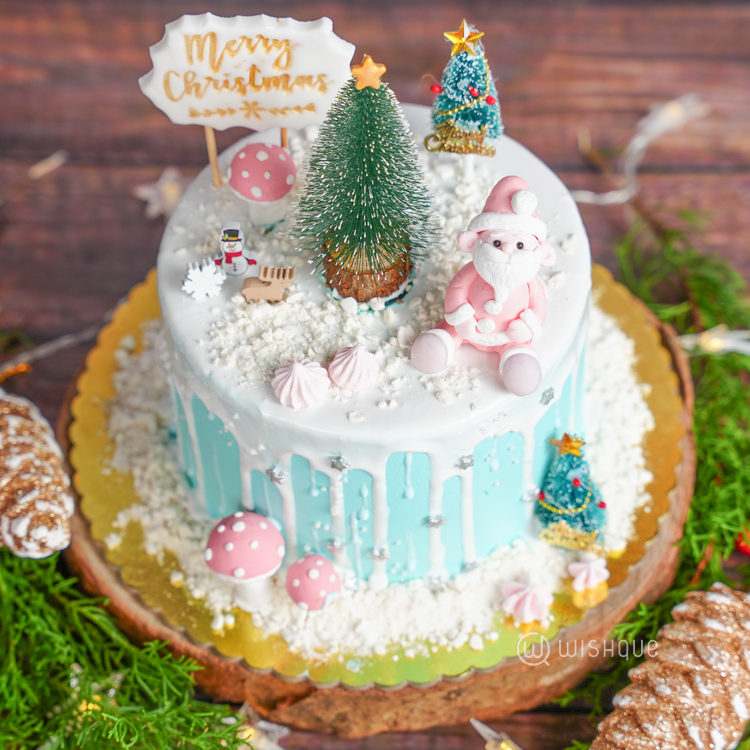 Snowfall Christmas Wonderland Chocolate Cake