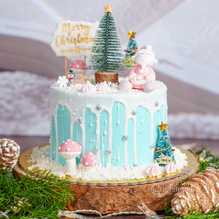 Snowfall Christmas Wonderland Chocolate Cake