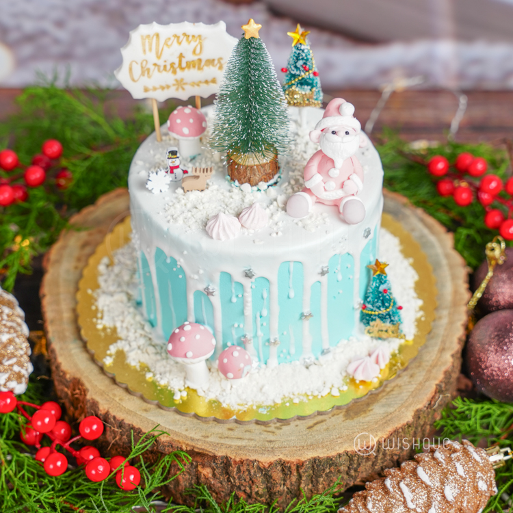 Snowfall Christmas Wonderland Chocolate Cake