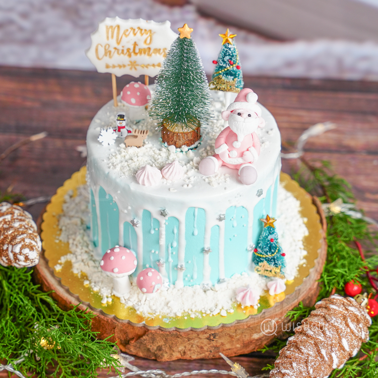 Snowfall Christmas Wonderland Chocolate Cake