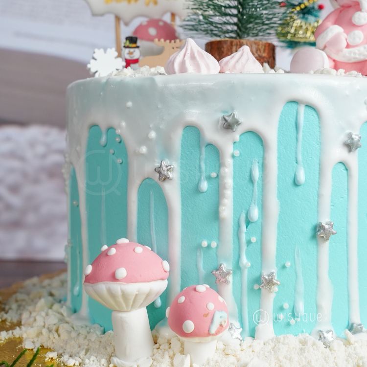 Snowfall Christmas Wonderland Chocolate Cake