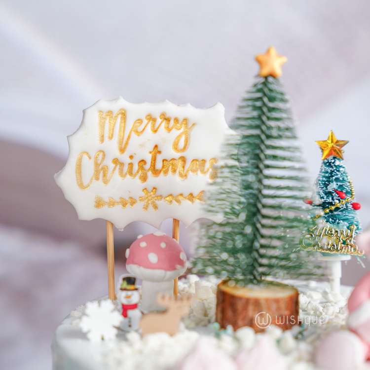 Snowfall Christmas Wonderland Chocolate Cake