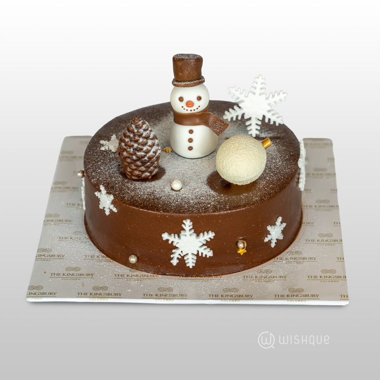 Snowflakes Chocolate Cake