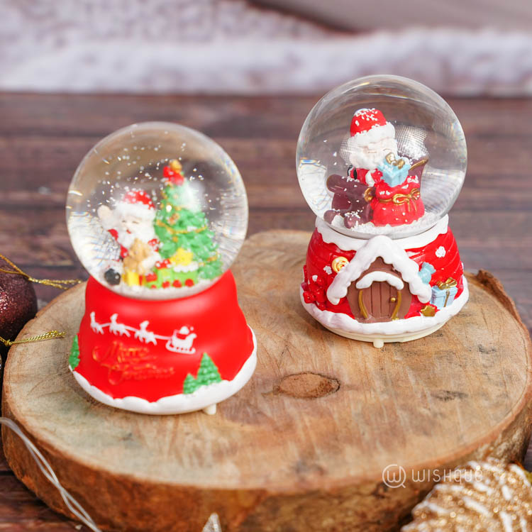 Christmas Santa Globe Fairy Lights Ornament